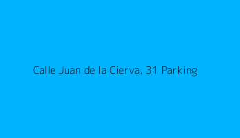 Calle Juan de la Cierva, 31 Parking